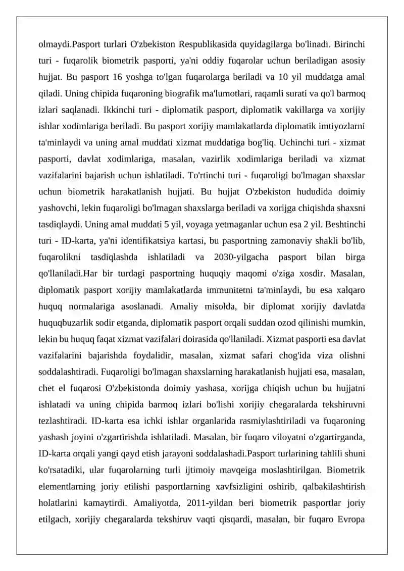 Pasportning (harakatlanish hujjatining) amal qilishini to‘xtatib turish 4