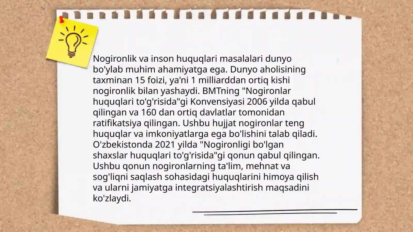 Nogironlik tushunchasi nogironlik masalasiga jamiyatning munosabati 4