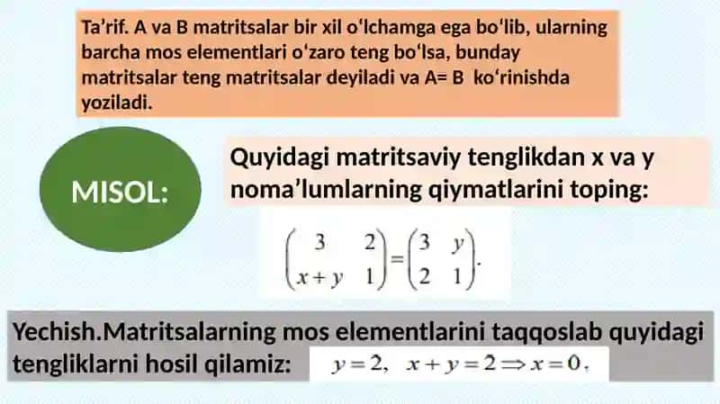 Matritsalar 4