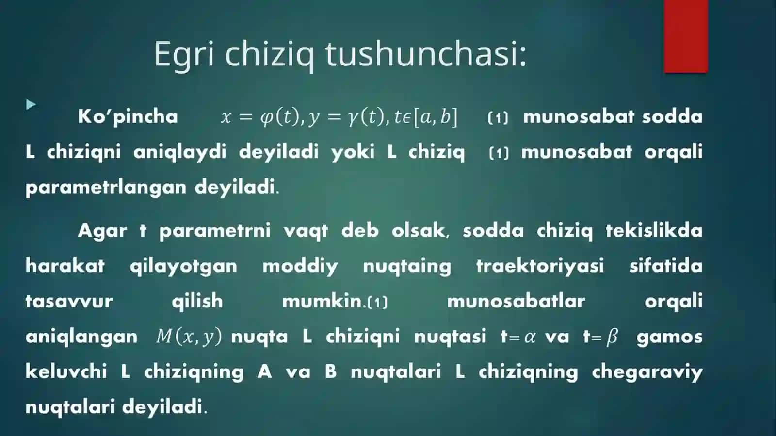 SUYAROVA RAXIMANING DIFFRENSIAL GEOMETRIYA VA TOPOLOGIYA FANIDAN TAYYORLAGAN MUSTAQIL ISHISI 4