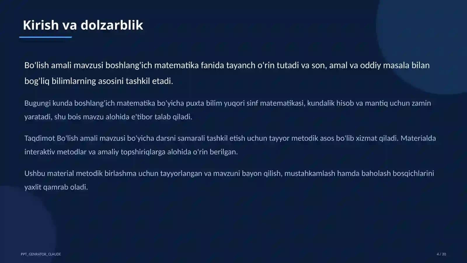Bo'lish amali (2-sinf) 4