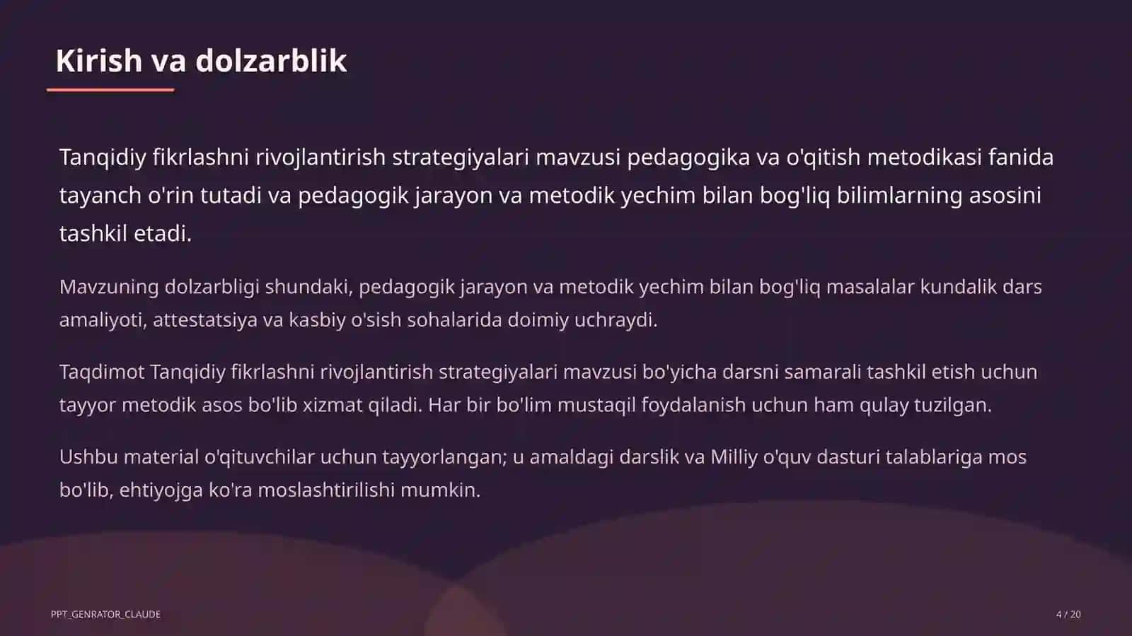 Tanqidiy fikrlashni rivojlantirish strategiyalari 4
