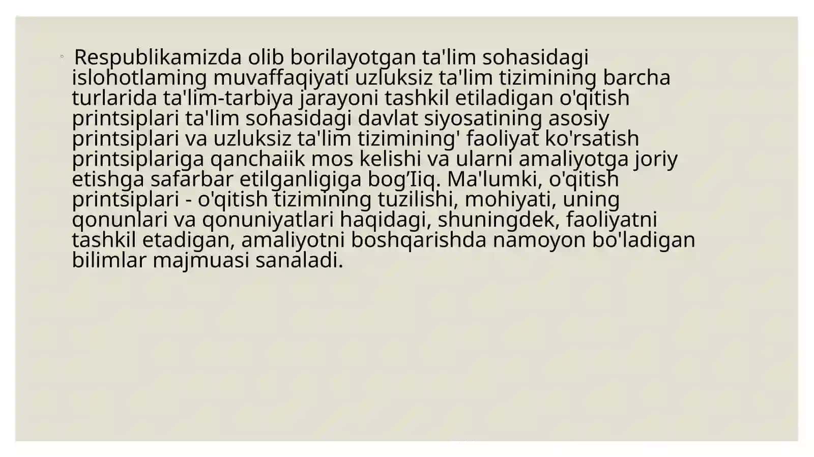 Biologiya o’qitish metodikasining dolzarb muammolariga bag’ishlangan anjumanlar uchun ma’ruza va taqdimot materiallari  tayyorlash 4