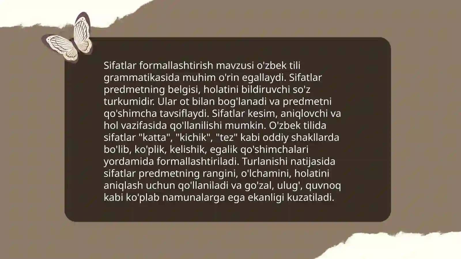 Otlar formallashtirish 4