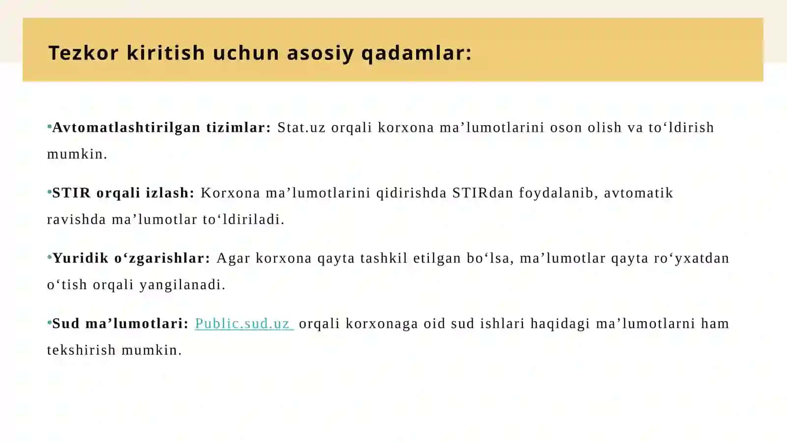 Korxona ma’lumotlarini shakillantirish.Boshlang’ich qoldiqlarni kiritish 4