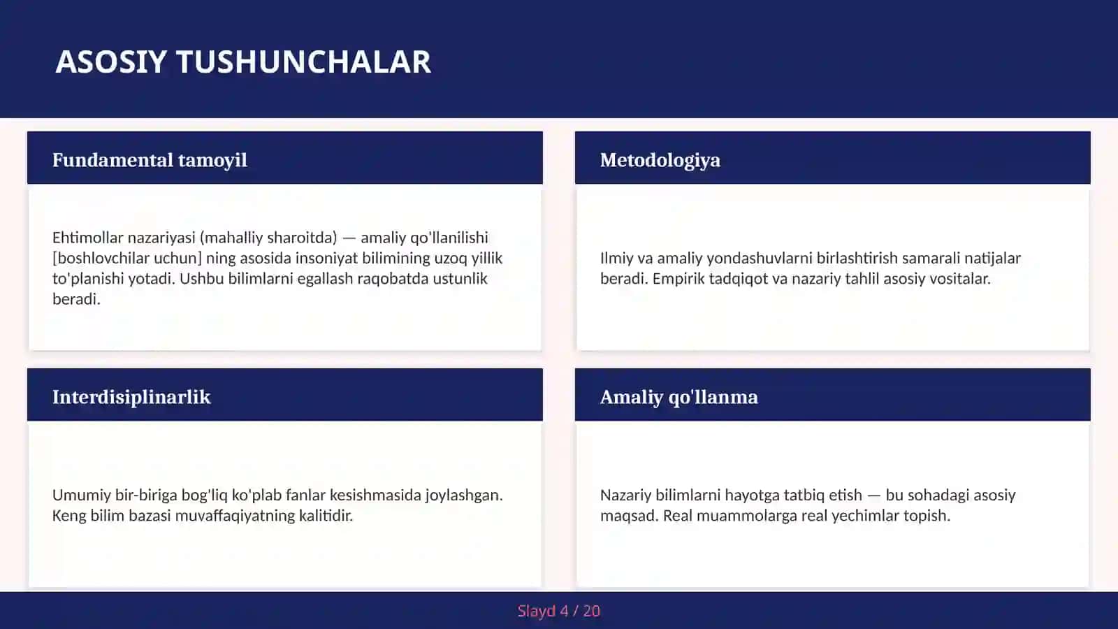 Ehtimollar nazariyasi (mahalliy sharoitda) — amaliy qo'llanilishi [boshlovchilar uchun] 4