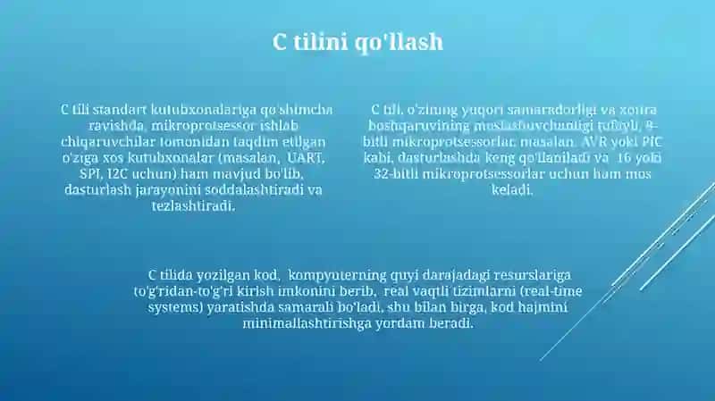 Mikrokontroller va ularning dasturlash muhitlari 4