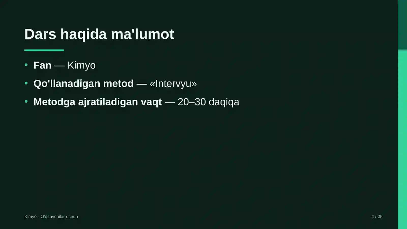 kimyo darslarida intervyu metodidan foydalanish 7944 4