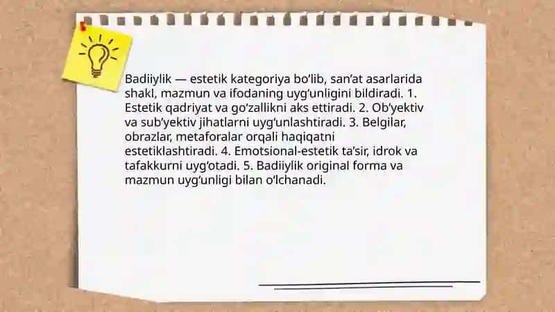 Estetikaning asosiy kategoriyalari 4