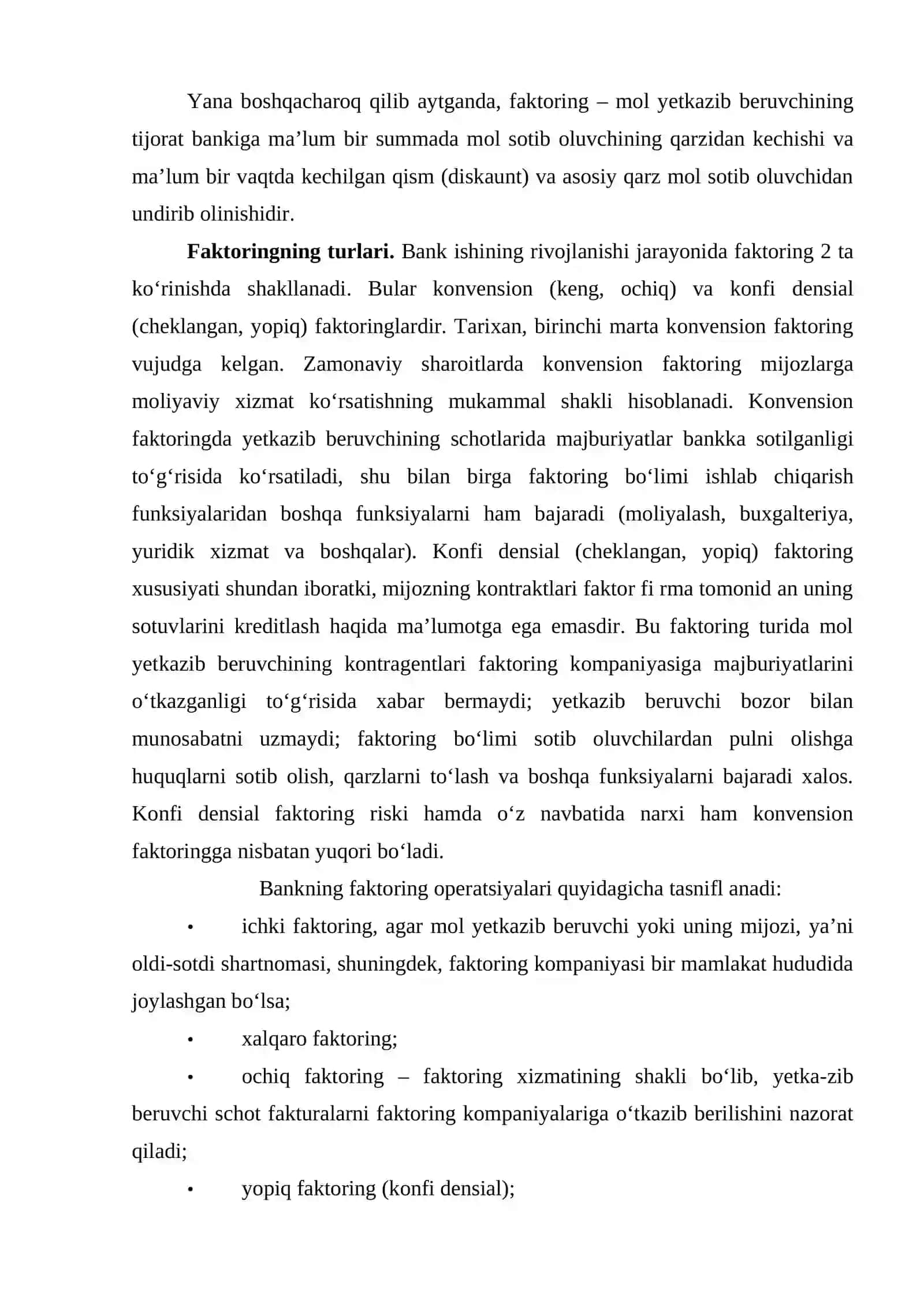 Tijorat banklarining faktoring va lizing operatsiyalari 4