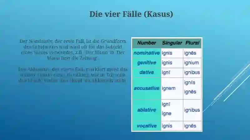 Deklination der Substantive 4