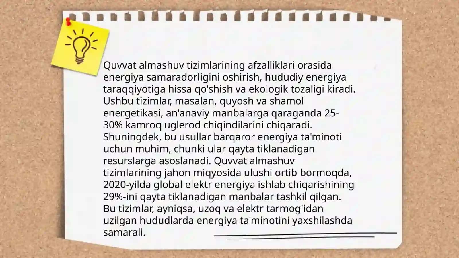 Quvvat almashunuvi va quvvatga bo‘lgan extiyot 4