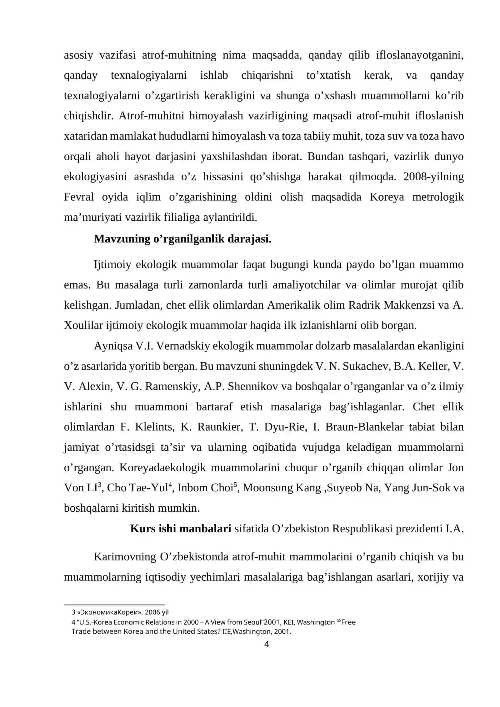 Koreya Respublikasida ekologik muammolar va ularni bartaraf etishning iqtisodiy yo’llari 4