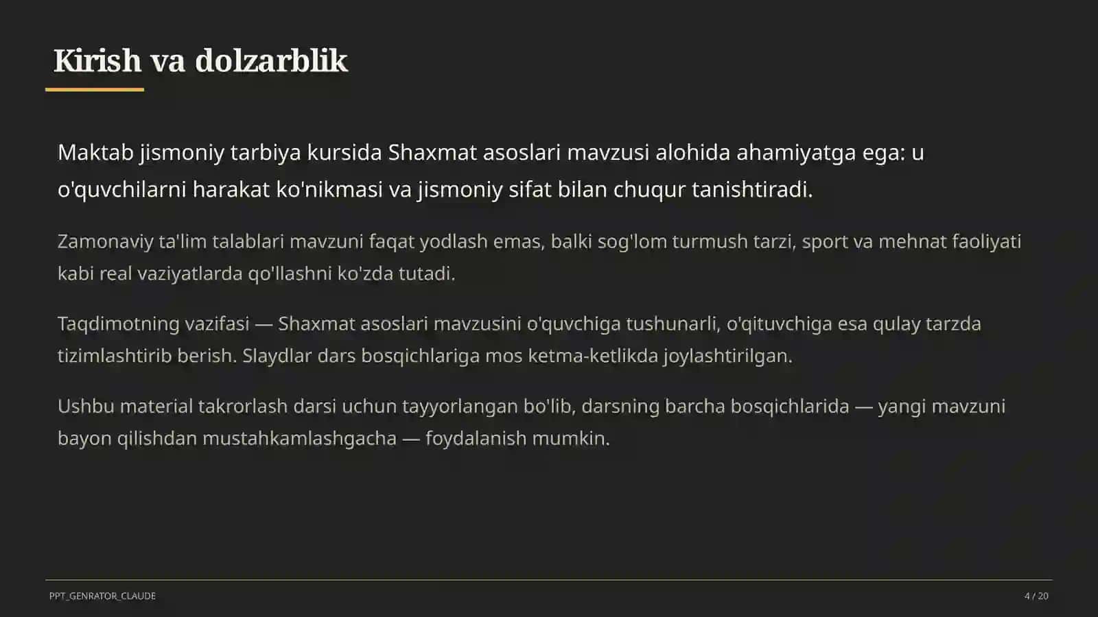 Shaxmat asoslari (4-sinf) 4
