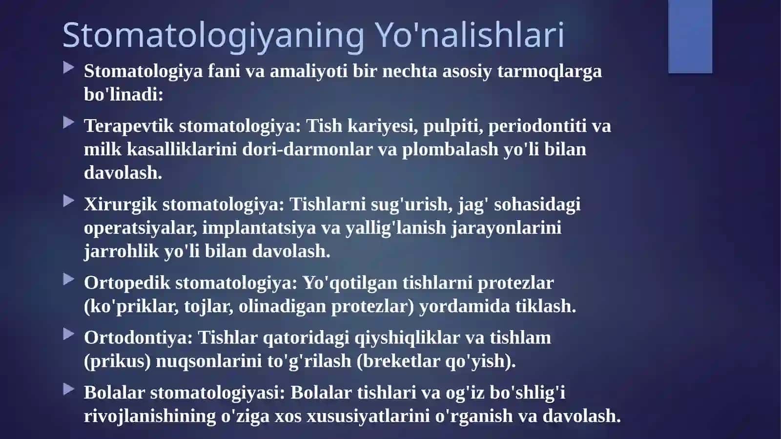Stomatologiya faniga kirish 4