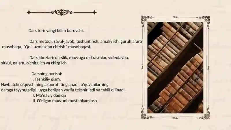 Dars ishlanma 4