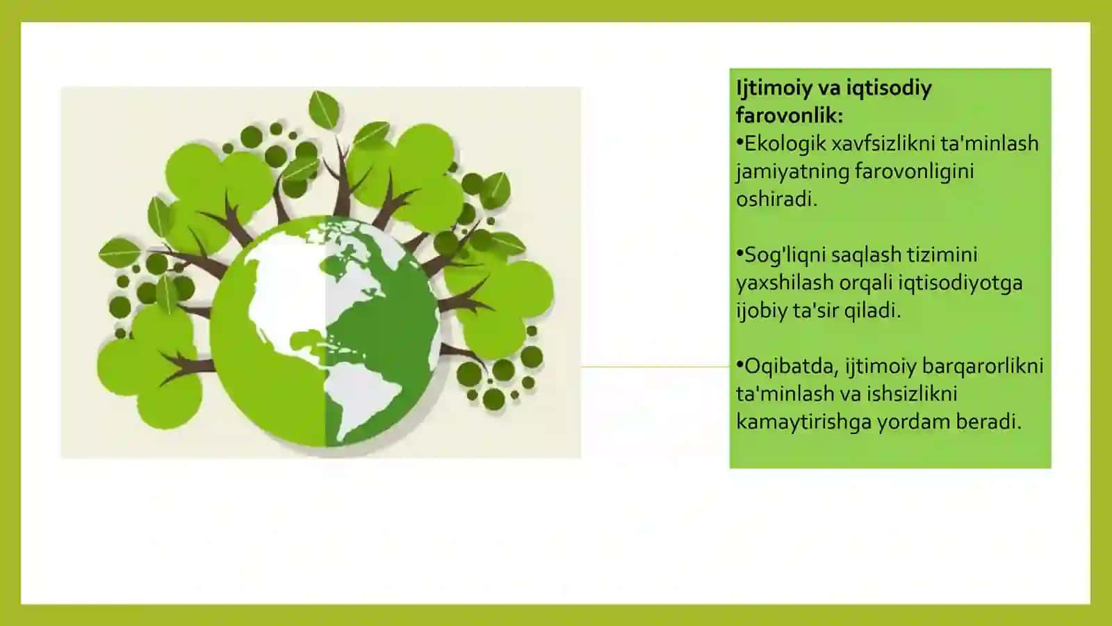 Ekologik xavfsizlikni ta'minlash - iqtisodiy rivojlanishning muhim omili 4