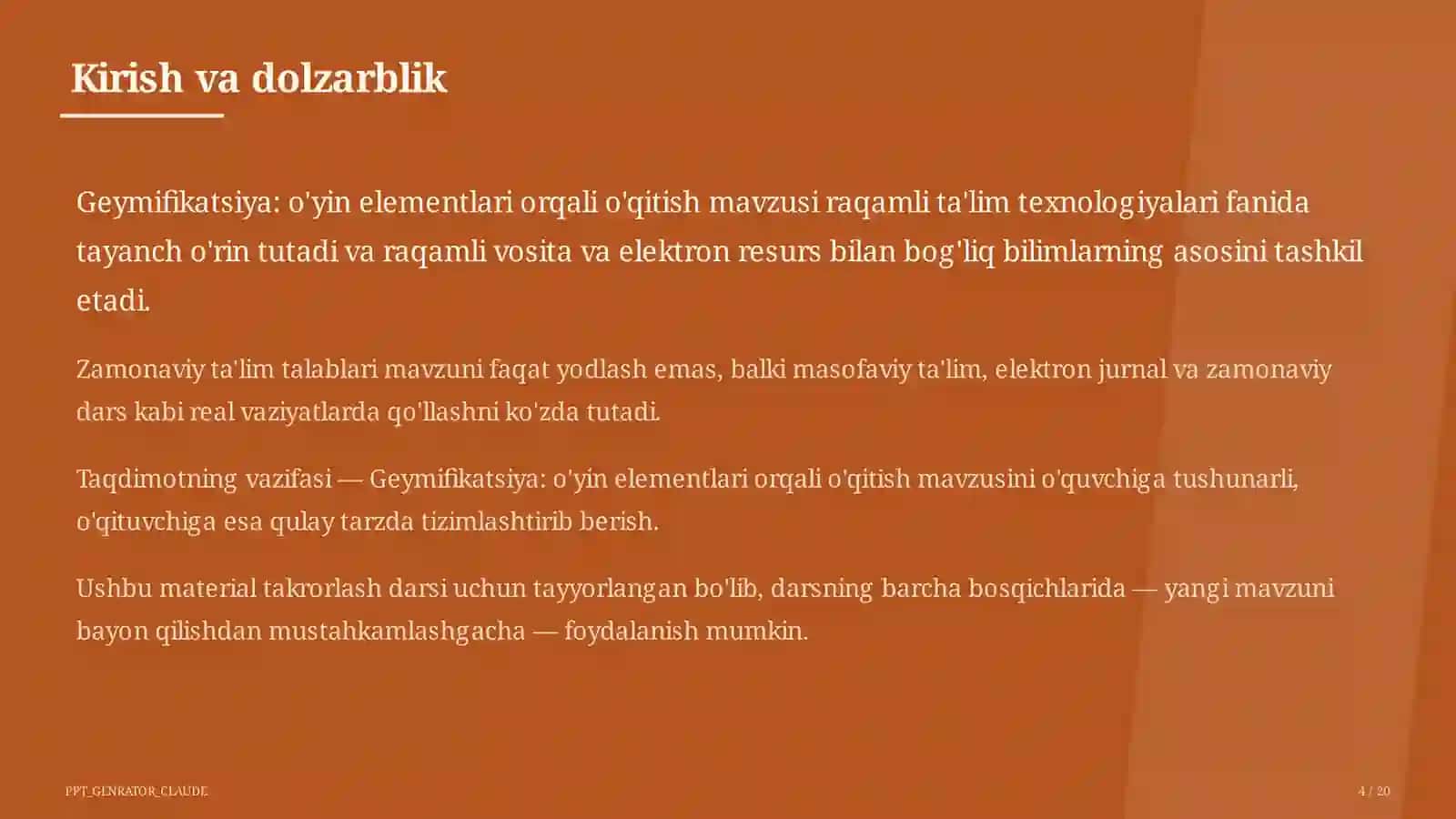 Geymifikatsiya: o'yin elementlari orqali o'qitish 4