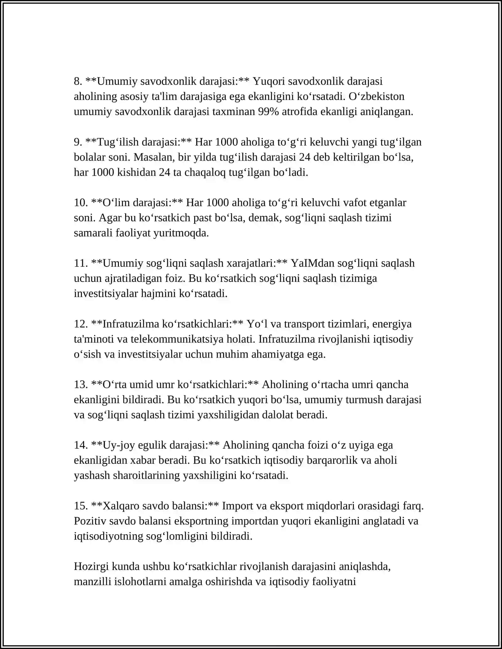 IJTIMOIY-IQTISODIY RIVOJLANISHNI REGRESSIYA TENGLAMALARI ASOSIDA IFODALANISHI 4