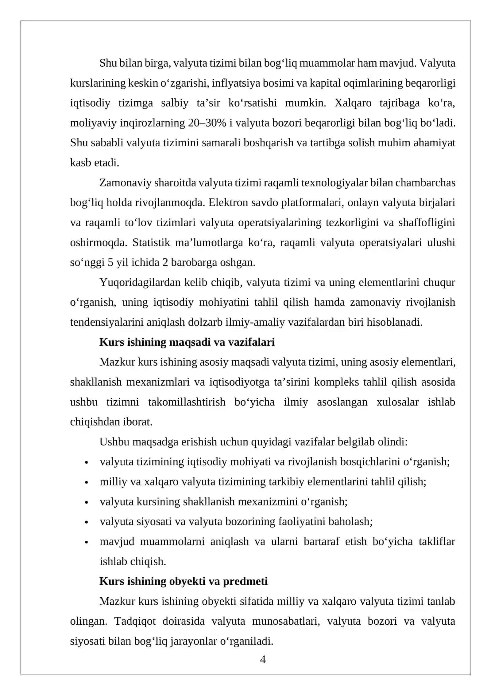 VALYUTA TIZIMI VA UNING ELEMENTLARI 4