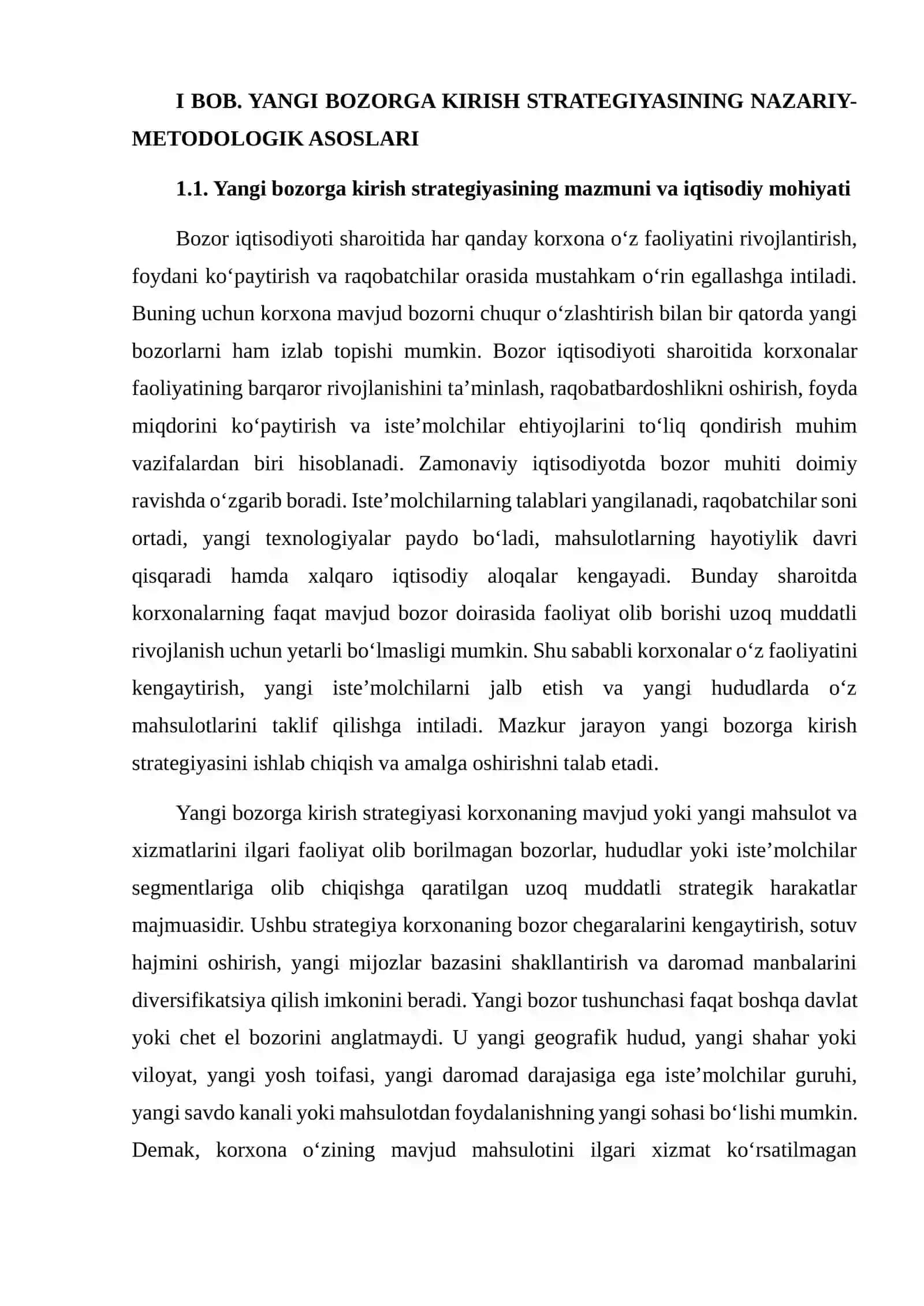 YANGI BOZORGA KIRISH STRATEGIYASI (ANSOFF MATRITSASI) 4