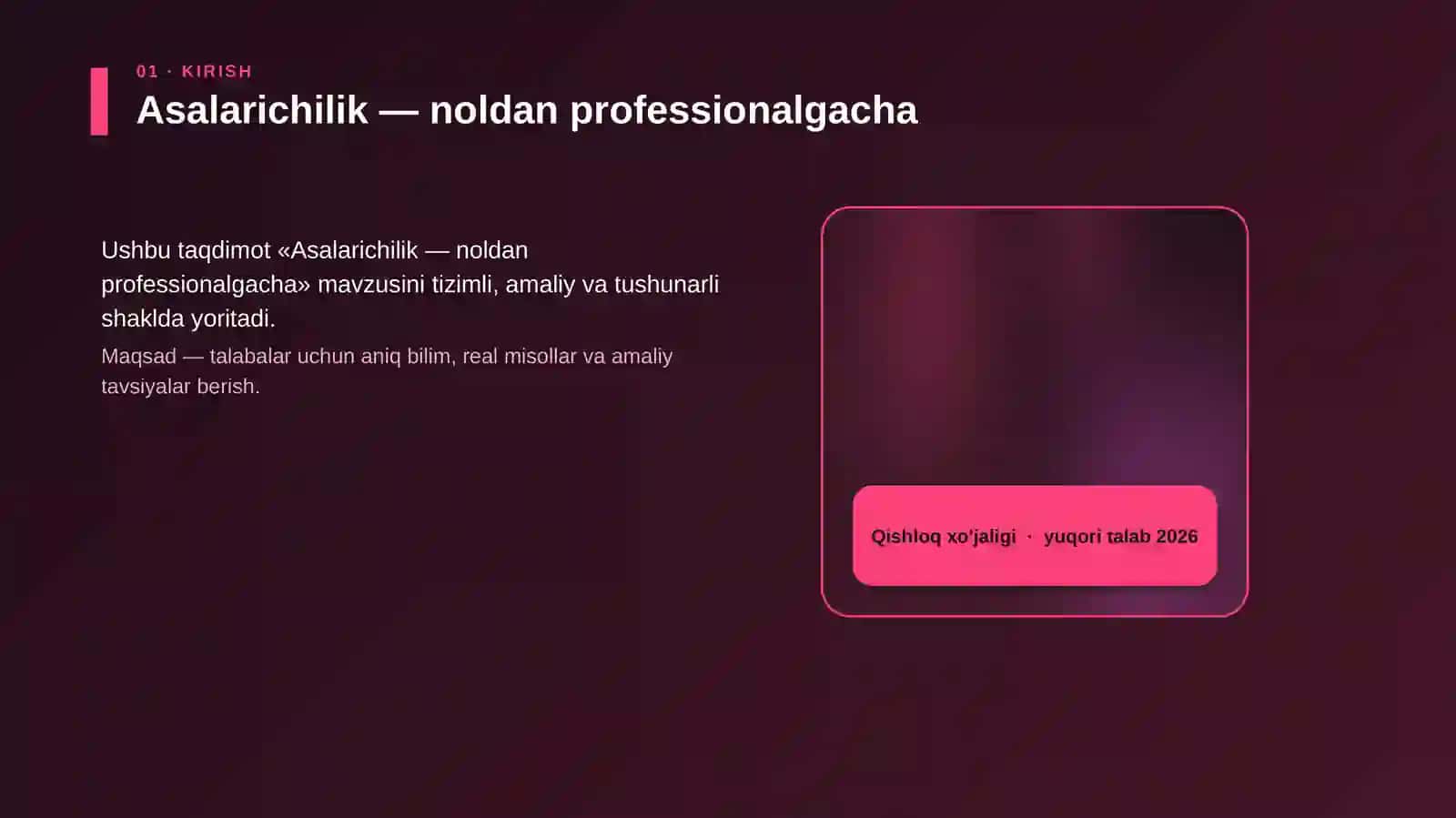 Asalarichilik - noldan professionalgacha 4