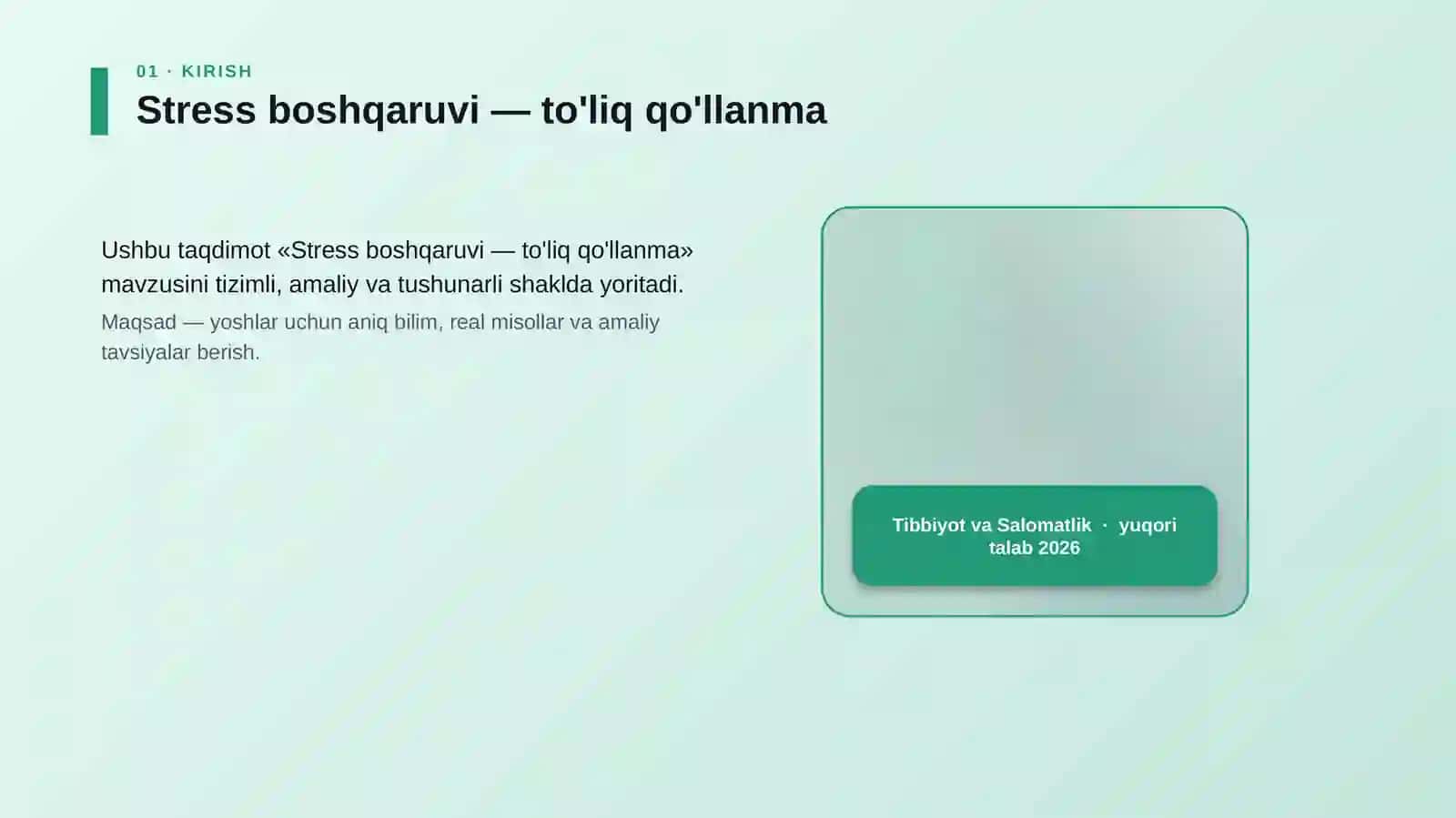 Stress boshqaruvi — to'liq qo'llanma 4