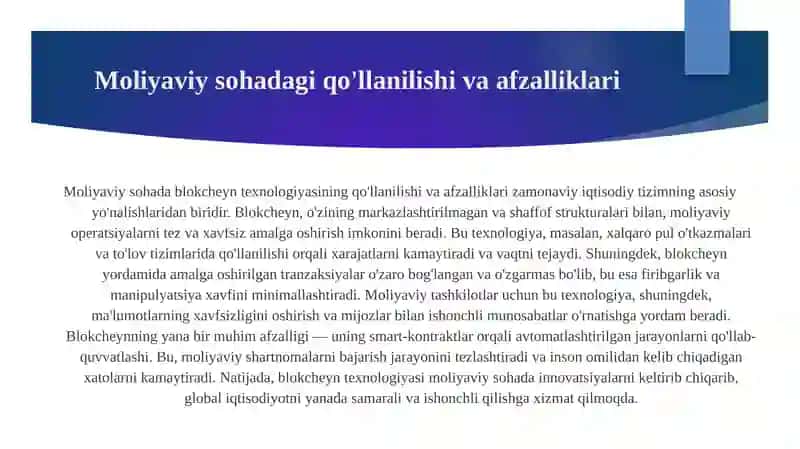 Blokcheynning asosiy tamoyillari va tuzilishi 4