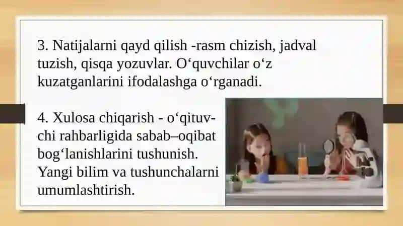 Boshlang'ich ta'limda tabiiy fanlari darslarida kuzatish orqali yangi bilimlarni shakllantirish 4