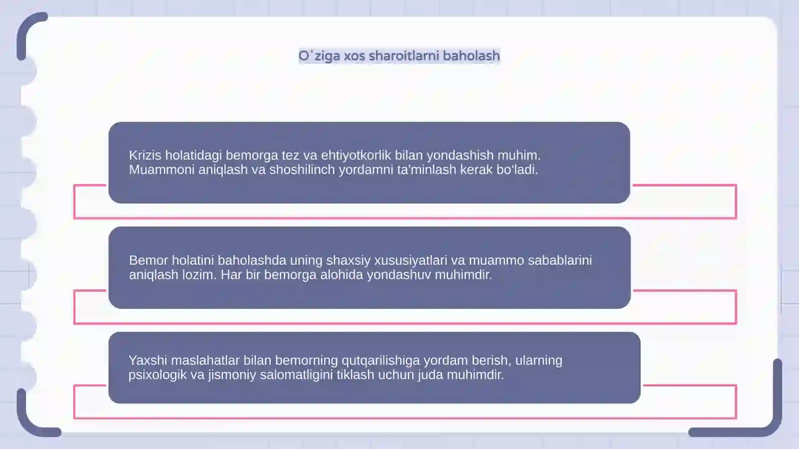 Krizis xolatida bemorlik bilan ishlash 4