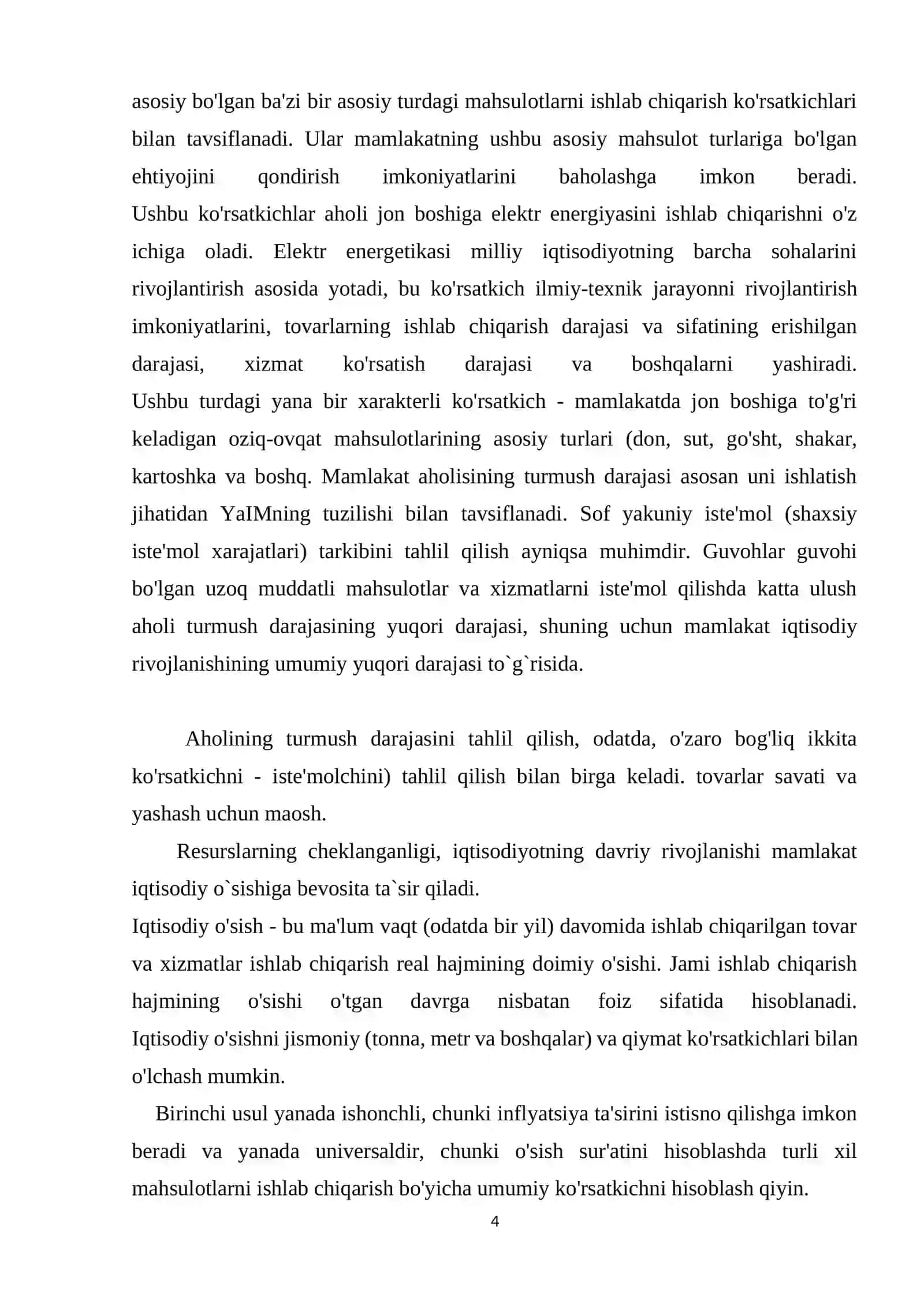 Arab mamlakatlarining iqtisodiy o`sish sabablari va ularning jahon xo`jaligidagi o`rni 4