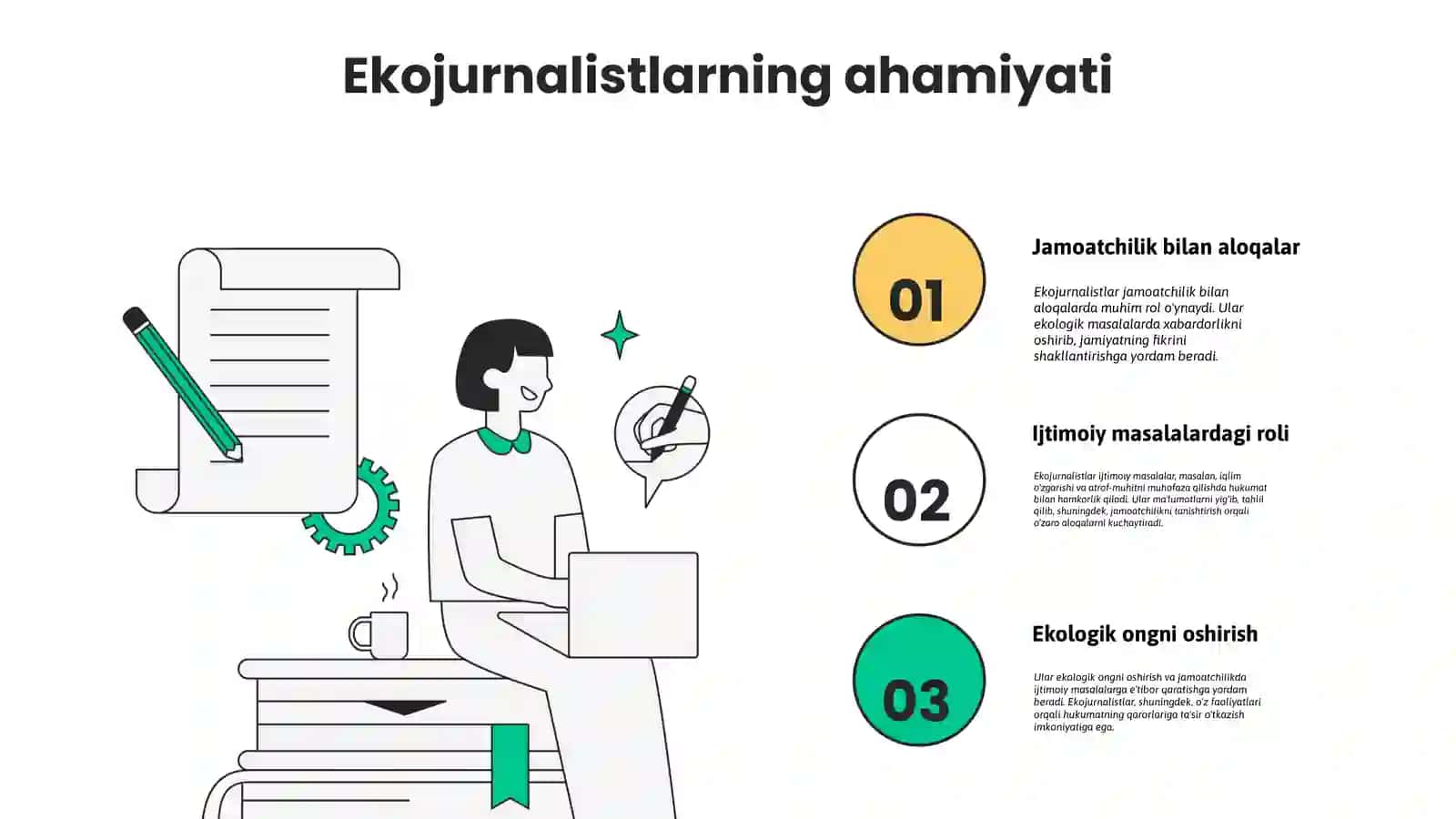 Ekojurnalist faoliyati xususuyatlari.Shaxnozabonu 4