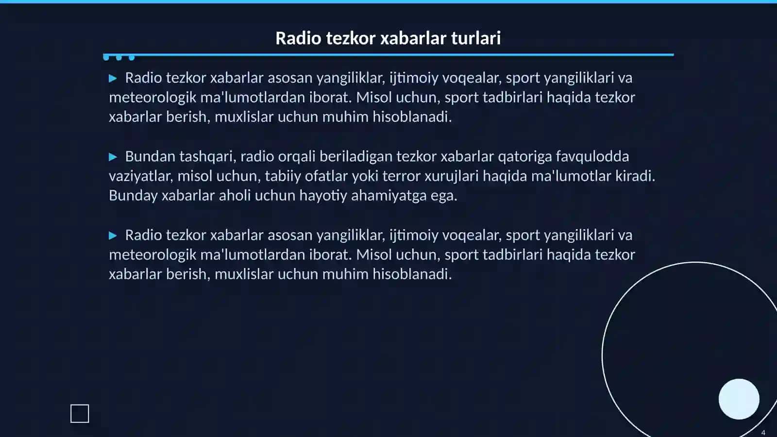 Radio-tezkor habar berish va axborot tarqatish vositasi 4