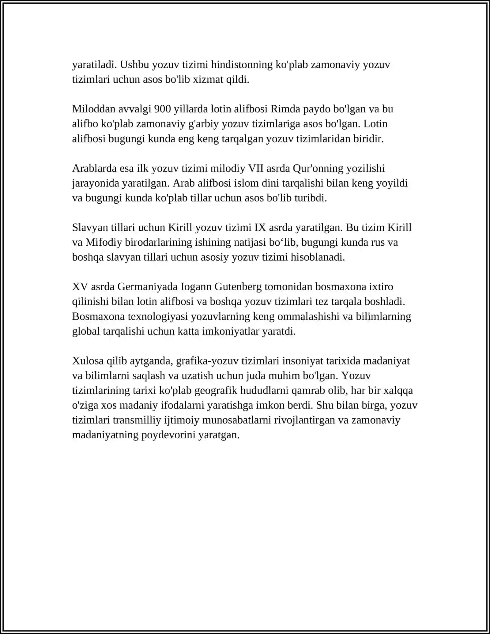 GRAFIKA-YOZUV TIZIMINING BIRINCHI KOMPANENTI 4