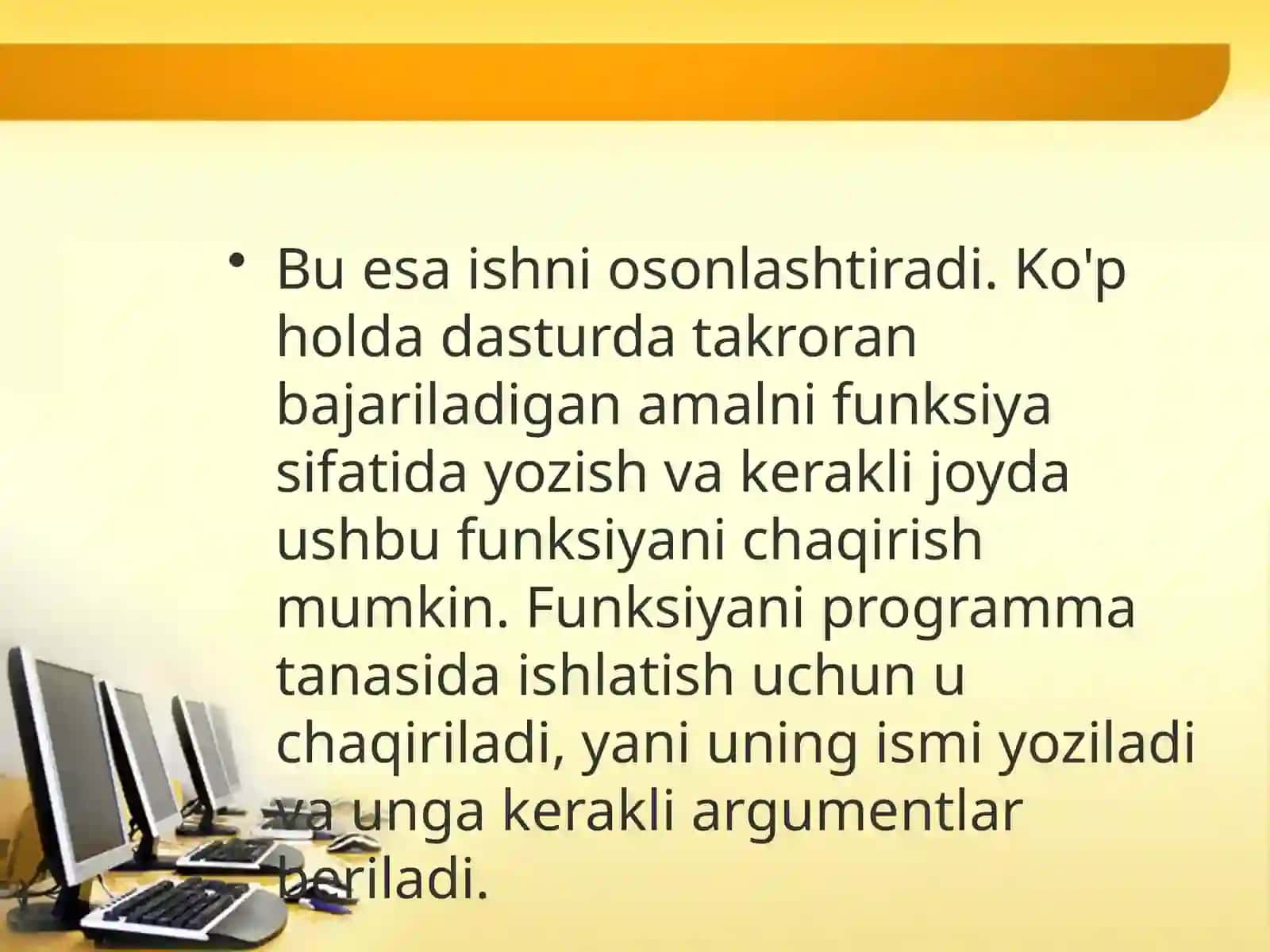 Функциялар ва уларни яратиш 4
