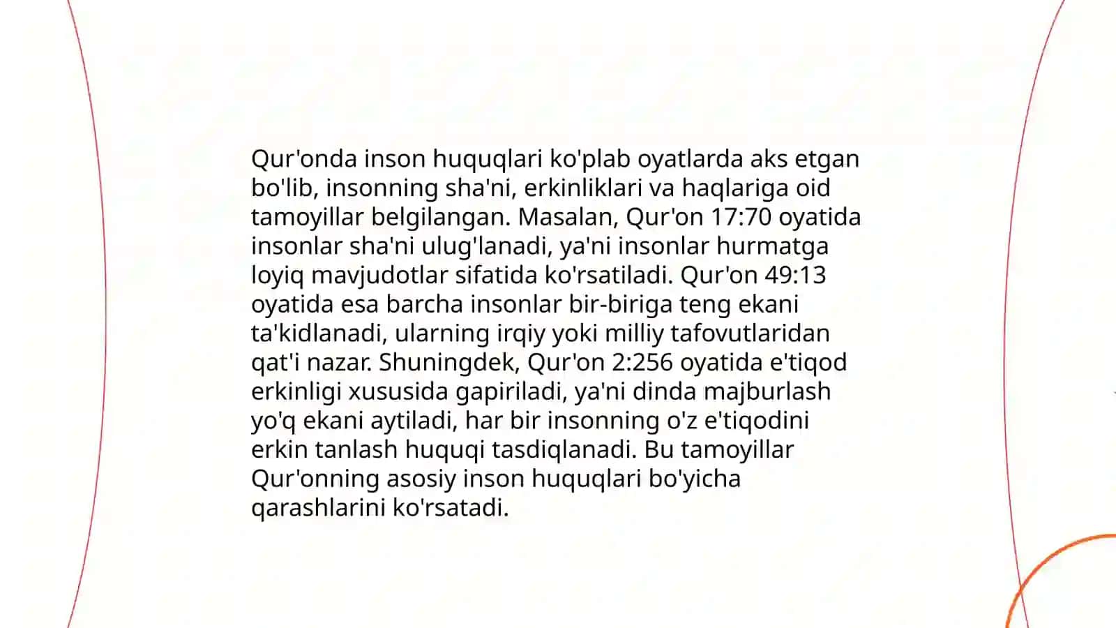 Islomda inson huquqlari himoyasi,ijtimoiy tenglik, adolat va tolerantlik 4