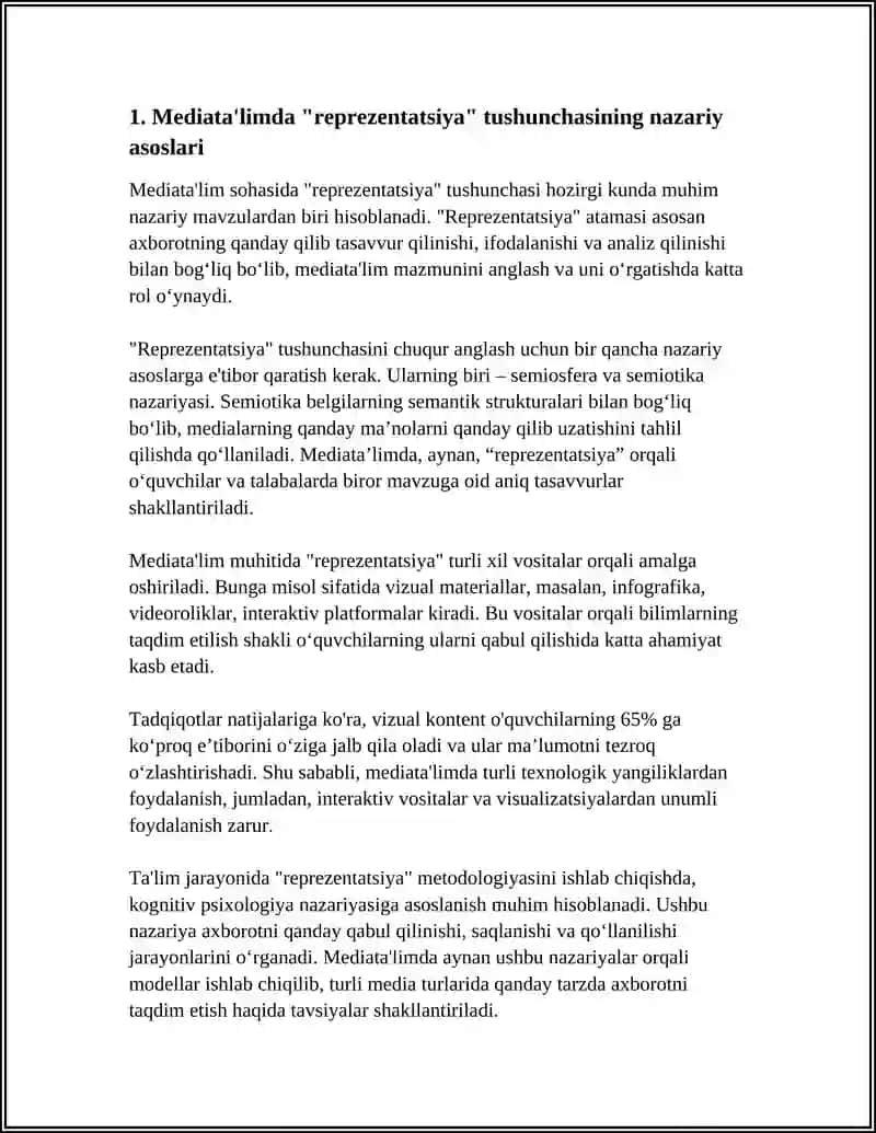 Mediata'limning Markaziy Konseptsiyasi 4