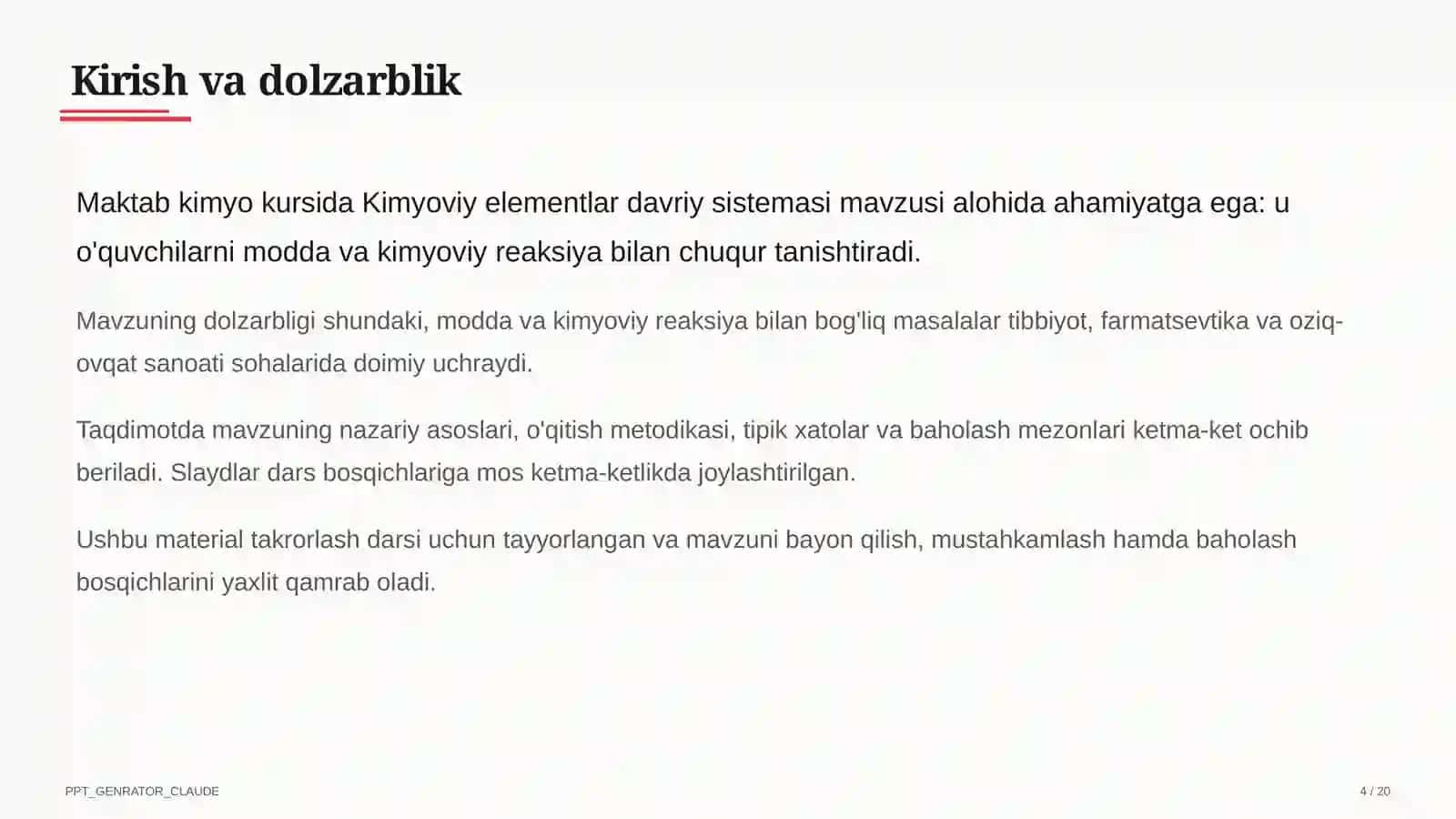 Kimyoviy elementlar davriy sistemasi (8-sinf) 4