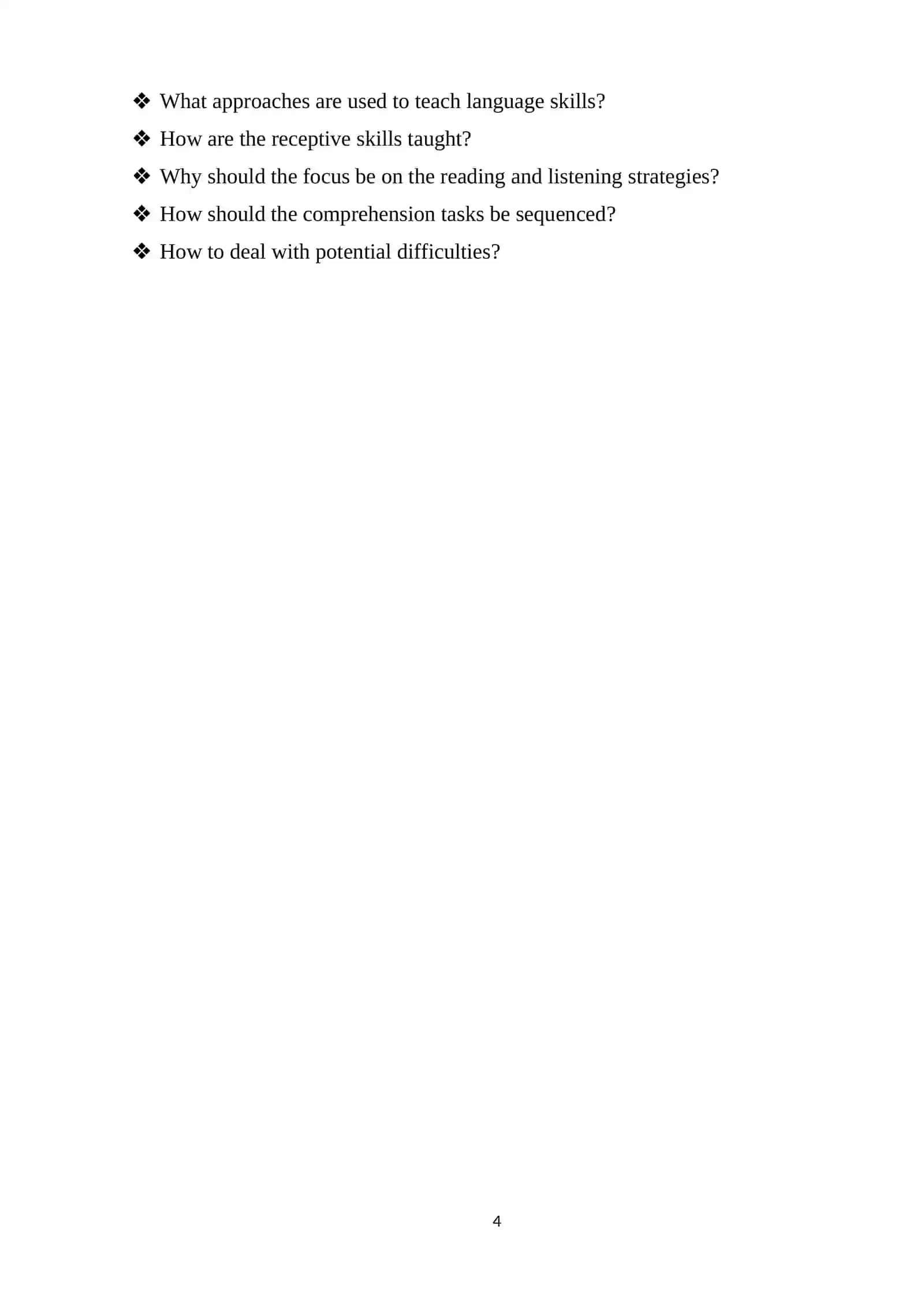 “ACTIVITY DESIGN AND PRESENTATION ON RECEPTIVE SKILLS” 4