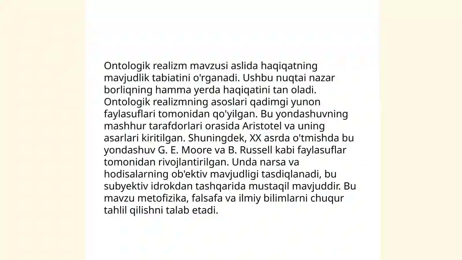 Borliq va bor bo'lish tushunchasi 4