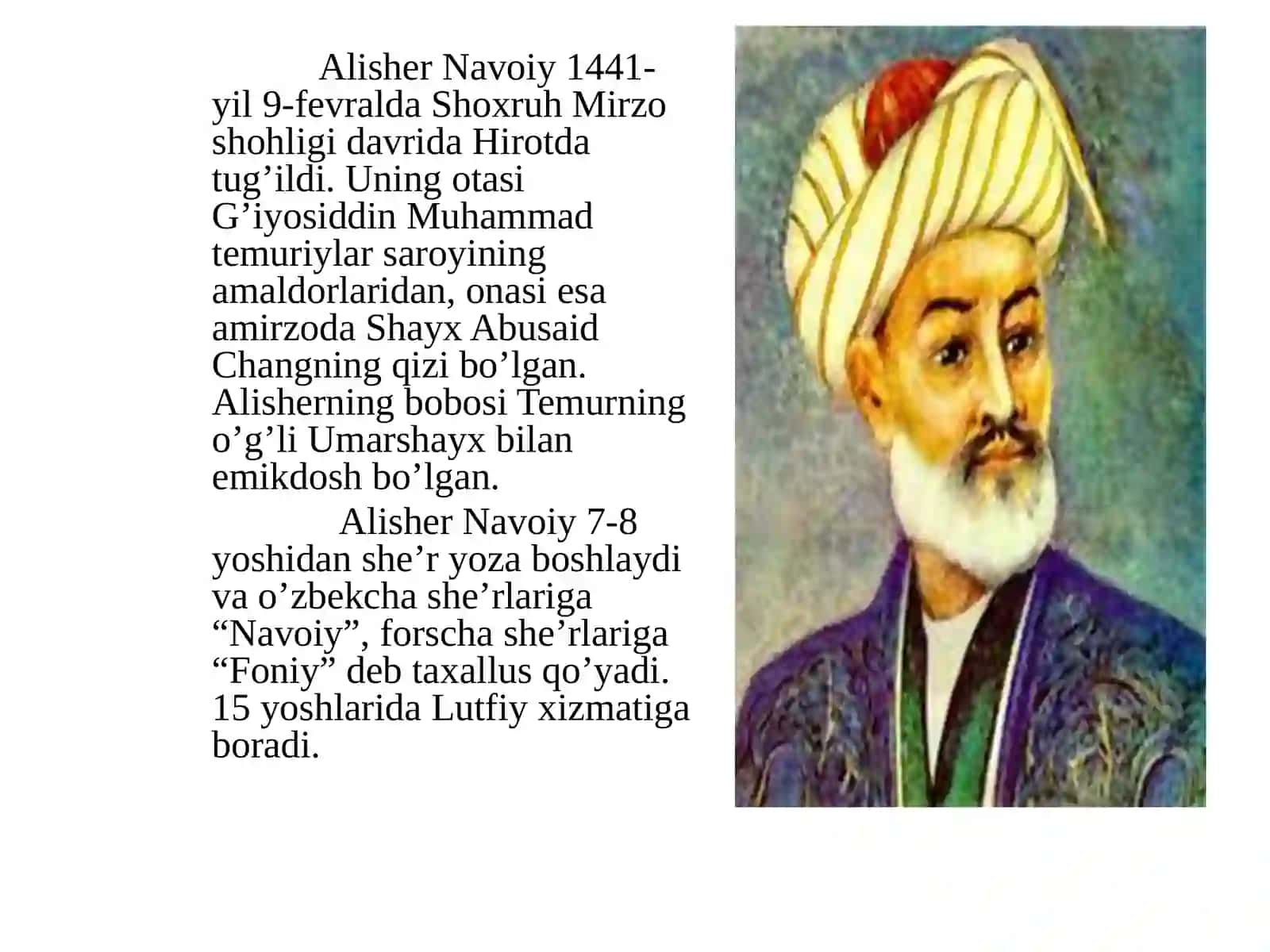 Alisher Navoiyning ijodi va hayoti 4