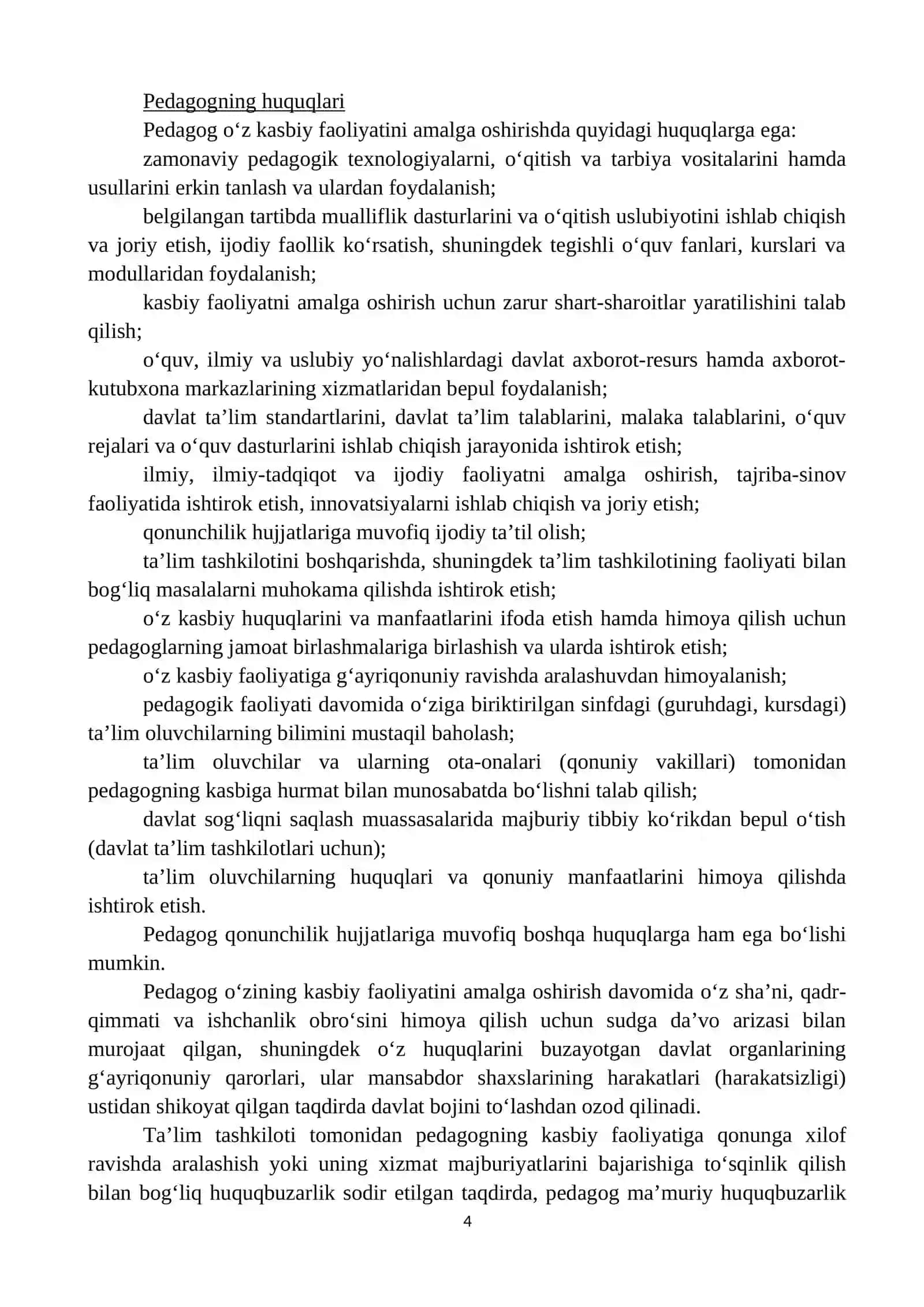 Maktabgacha taʼlim tizimi normativ-huquqiy hujjatlari 4