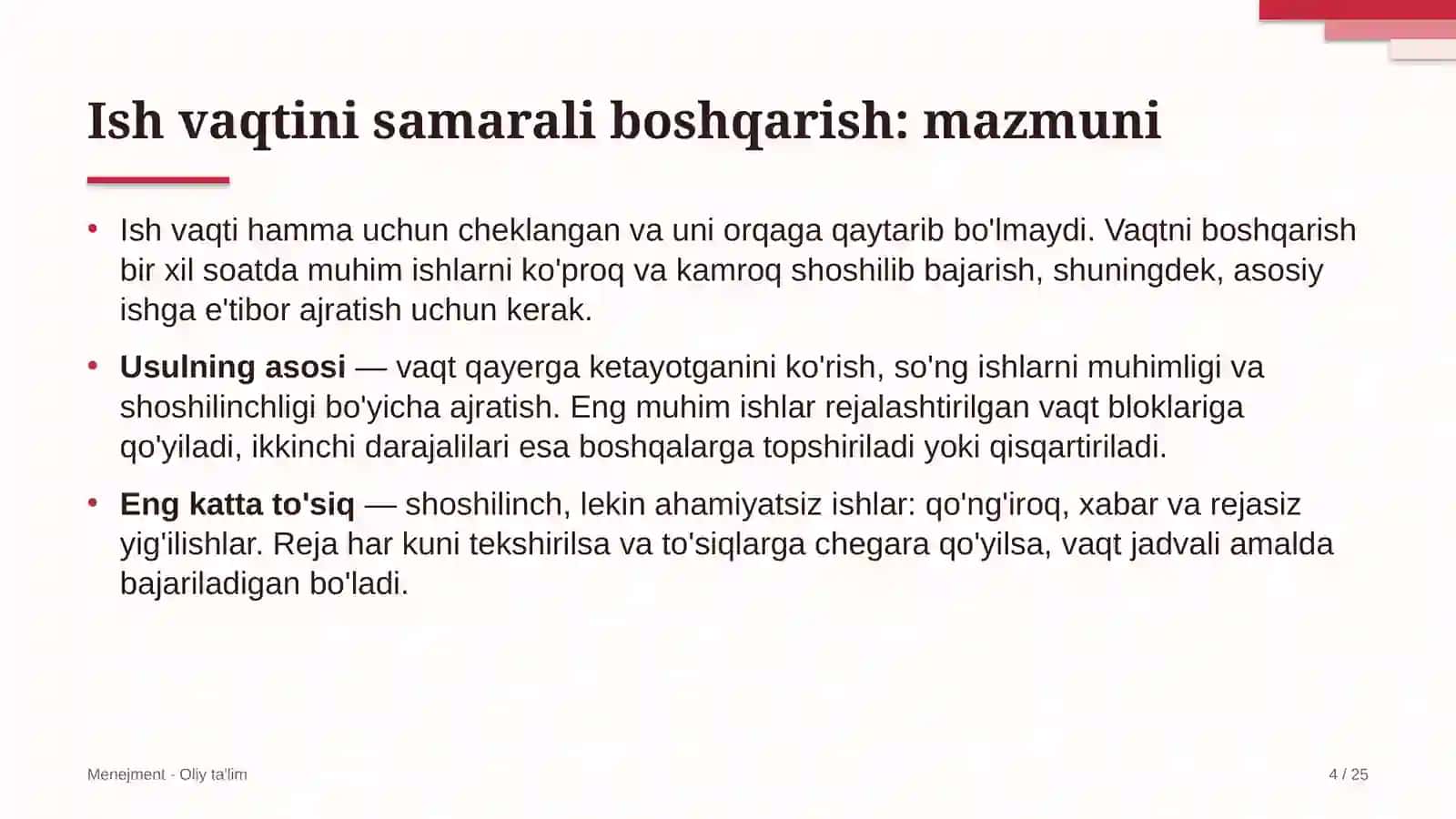 uy joy kommunal xo'jaligida ish vaqtini samarali boshqarish 7034 4