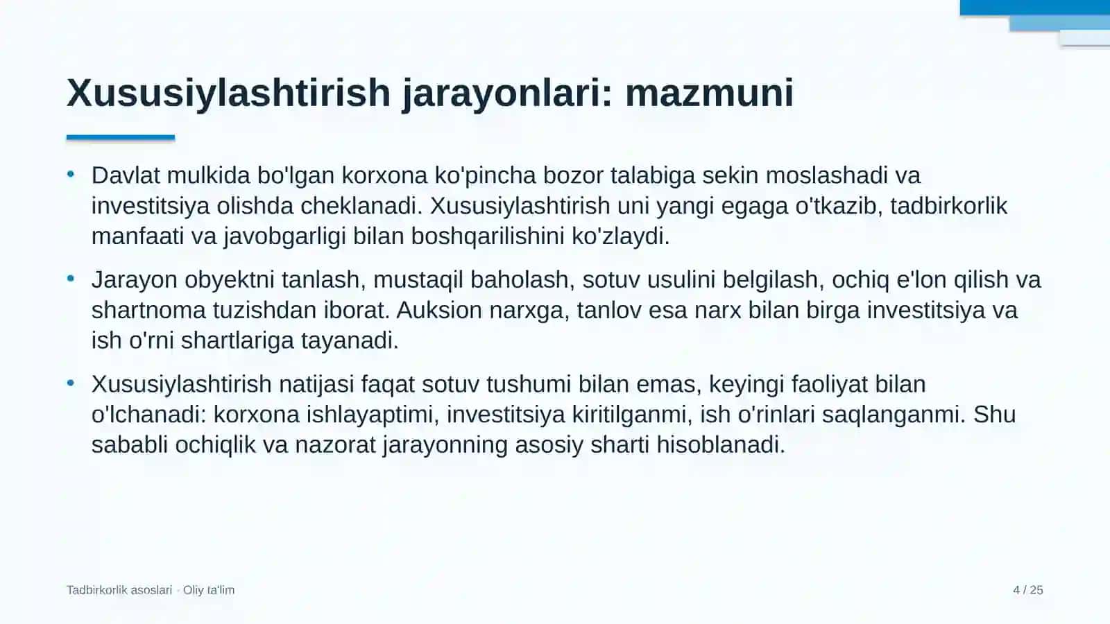 Korporativ axborot tizimlarida xususiylashtirish jarayonlari 4