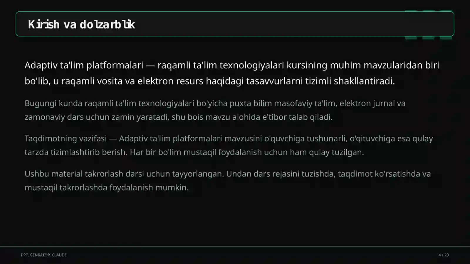 Adaptiv ta'lim platformalari 4