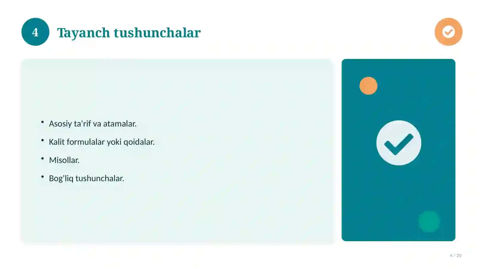 Informatika fanidan 6-sinf: didaktik tarqatma materiallar 4