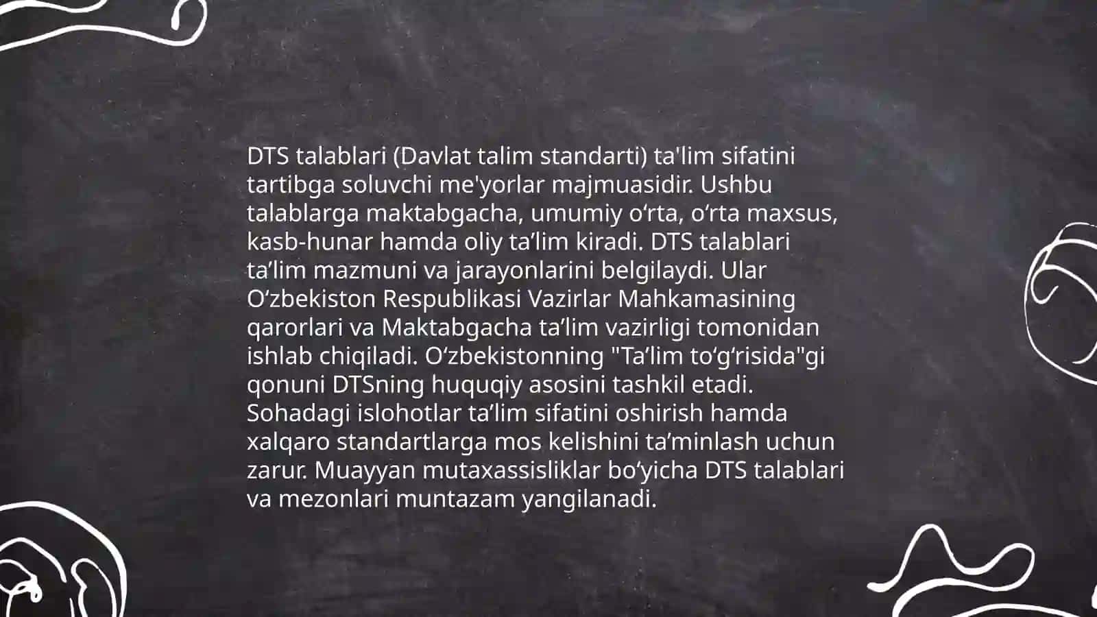 DTS talablari 4