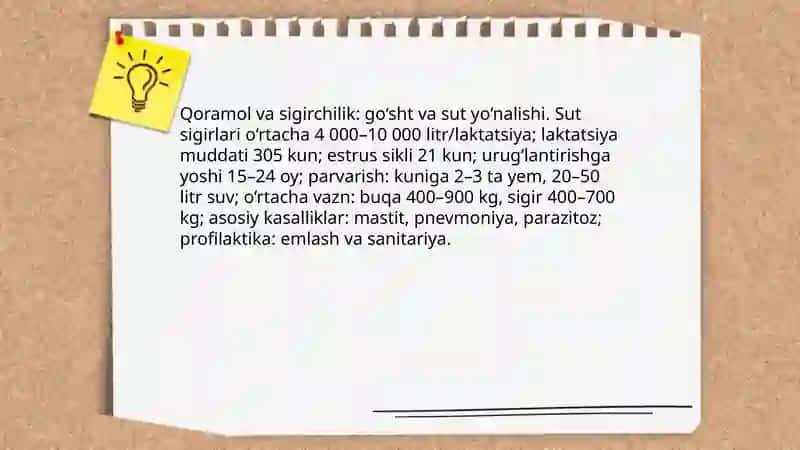 Chorvachilikning turlari 4