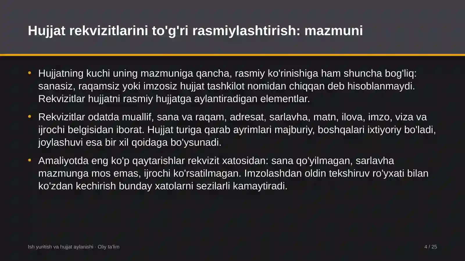 yangiliklar saytlarida hujjat rekvizitlarini to'g'ri rasmiylashtirish 8333 4