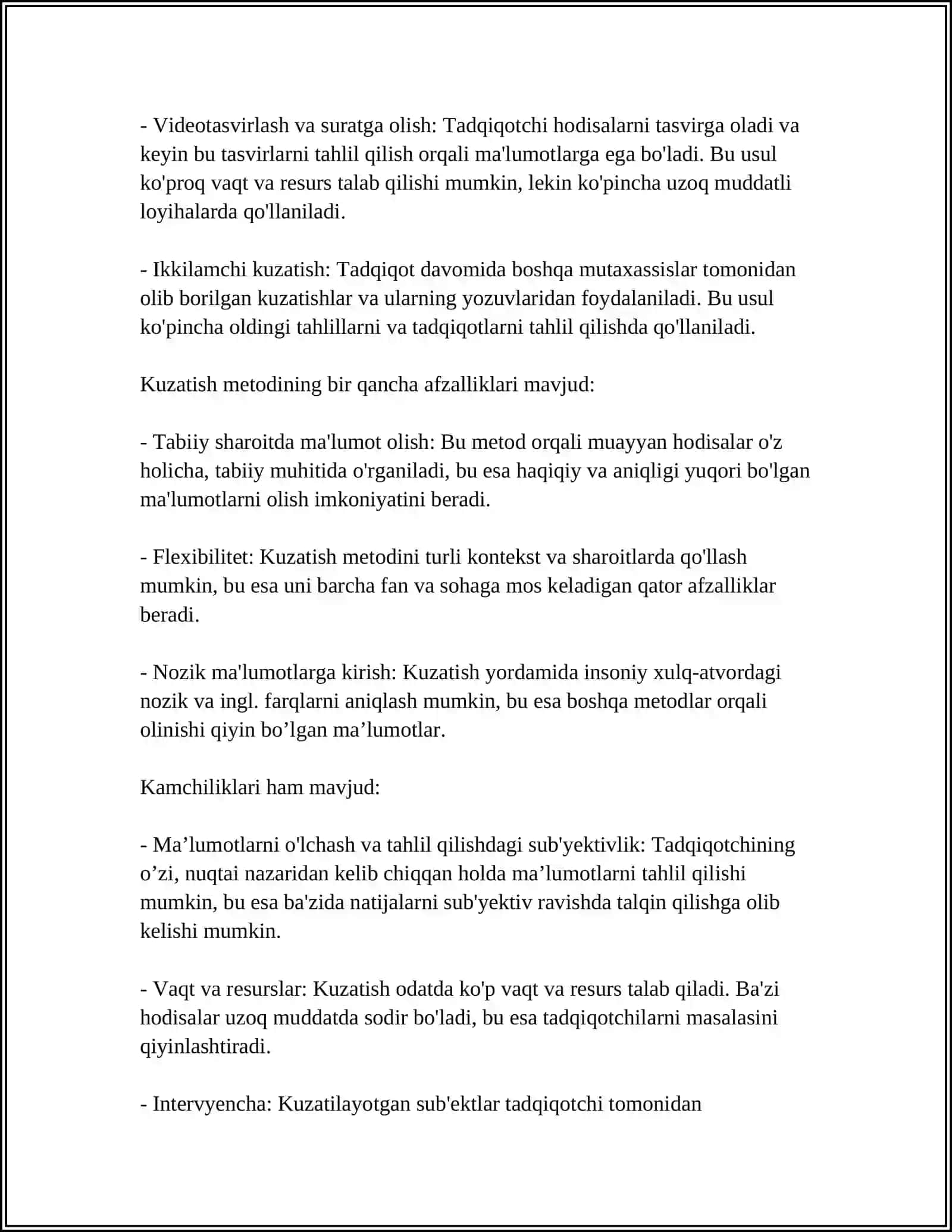 BOLALAR PSIXOLOGIYASI VA PSIXODIAGNOSTIKASI FANINING ASOSIY METODLARI 4